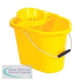Oval Mop Bucket 12 Litre Yellow