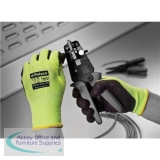 Polyco Safety Gloves PU Coated Size 8 Green/Black [Pair] Ref MGP/08
