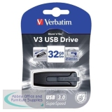 Verbatim Store n Go V3 USB 3.0 Drive Black/Grey 32GB Ref 49173-1