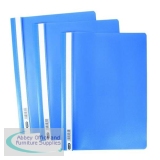 Elba Report Folder Capacity 160 Sheets Clear Front A4 Blue Ref 400055030 [Pack 50]