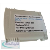 Totalpost Franking Inkjet Cartridge for Pitney Bowes ConnectPlus Series Cyan Ref 10429-803