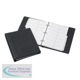Telephone Index Book Binder with Matching A-Z Index and 20 Sheets A5 Black