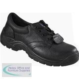 Rockfall ProMan Chukka Shoe Leather Steel Toecap Black Size 6 Ref PM102 6