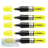 Stabilo Luminator Highlighters Chisel Tip 2-5mm Wallet Yellow Ref 71/24 [Pack 5]