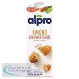 Alpro Almond Milk Unsweetened 1 Litre [Pack 8]