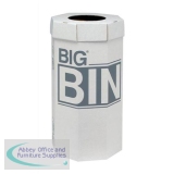 Acorn Large Bin Flat Packed Recycled Board Material 160 Litres 450x900mm White Ref 142958 [Pack 5]