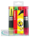 Stabilo Luminator Highlighters Chisel Tip 2-5mm Wallet Assorted Ref 71/4 [Pack 4]