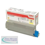 Oki C332/MC363 Laser Toner Cartridge High Yield Page Life 3000pp Yellow Ref 46508709