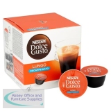 Nescafe Lungo Decaf Capsules for Dolce Gusto Machine Ref 12219256 Pack 48 (3x16 Capsules=48 Drinks)