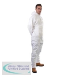 Supertouch Supertex Plus Coverall Type 5/6 Protection XXXLarge White Ref 17906 *Approx 3 Day Leadtime*