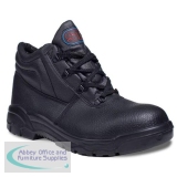 Chukka Boot Leather Steel Toecap & Midsole Size 6 Black Ref PM100 6