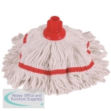 Robert Scott & Sons Hygiemix T1 Socket Cotton & Synthetic Colour-coded Mop 250g Red Ref MHH250R