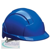 JSP EVOLite Safety Helmet ABS 6-point Terylene Harness EN397 Standard Blue Ref AJB160-000-500