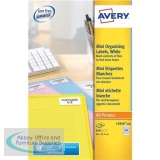 Avery Mini Multipurpose Labels Laser 84 per Sheet 46x11.1mm White Ref L7656-100 [8400 Labels]