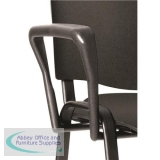 Trexus Arm Set for Stackable Chair Soft Touch Black Ref AC000002