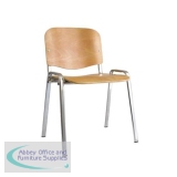 Trexus Wooden Stacking Chair Beech 470x420x450mm Ref BR000066