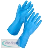 Supertouch Household Latex Gloves Medium Blue Ref 13312 [Pair]