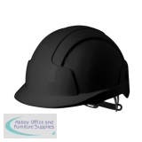 JSP EVOLite Safety Helmet ABS 6-point Terylene Harness EN397 Standard Black Ref AJB160-001-1G1