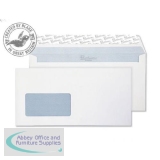 Blake Premium Office Envelopes Wallet P&S Window 120gsm DL Ultra White Wove Ref 32216 [Pack 500]