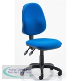 Trexus 2 Lever High Back Permanent Contact Operators Chair Blue 480x450x490-590mm Ref OP000025