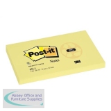 Post-it Recycled Notes Pad of 100 76x127mm Yellow Ref 655-1Y [Pack 12]