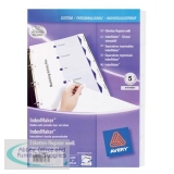 Avery IndexMaker 1-5 Punched Mylar-reinforced Tabs 200gsm A4 White Ref 01810061