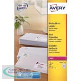 Avery Mini Address Labels Laser 65 per Sheet 38.1x21.2mm White Ref L7651-25 [1625 Labels]