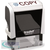 Trodat Office Printy Stamp Self-inking COPY 46x16mm Reinkable Red and Blue Ref 77298