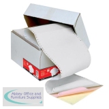 5 Star Office Listing Paper 3-Part Carbonless Microperf 80/58/57gsm A4 White/Pink/Yellow [700 Sheets]