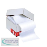 5 Star Office Listing Paper 1-Part Micro-perforated 60gsm 11inchx241mm Plain [2000 Sheets]
