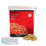5 Star Office Rubber Bands No.16 Each 63x1.5mm Approx 2000 Bands [Bag 0.454kg]