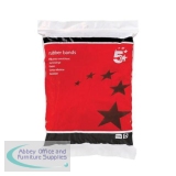 5 Star Office Rubber Bands Assorted Sizes [Bag 0.454kg]