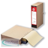 5 Star Office FSC Storage Bag with Dust Flap Foolscap 102mm Capacity 356x248mm [Pack 25]