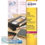 Avery Video Spine Labels Laser 16 per Sheet 145x17mm White Ref L7674-25 [400 Labels]