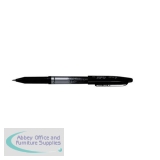 Pilot FriXion Rollerball Pen Eraser Rewriter Medium 0.7mm Tip 0.35mm Line Black Ref 224101201 [Pack 12]