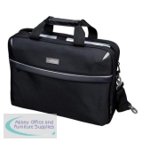 Lightpak Laptop Bag Top Load with 15in Laptop Compartment Nylon Black Ref 46112