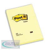 Post-it Notes Large Plain Pad of 100 Sheets 102x152mm Canary Yellow Ref 659 [Pack 6]