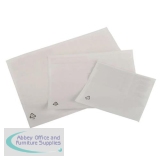 Packing List Document Wallet Polythene Waterproof Plain A5 225x165mm Whiter Ref DE009 [Pack 1000]