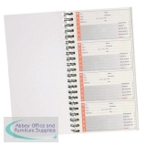 5 Star Office Telephone Message Book Wirebound Carbonless 320 Notes 80 Pages 275x150mm