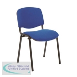 Trexus Stacking Chair Black Frame Blue 470x420x500mm Ref T0477A010