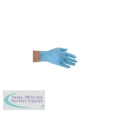Nitrile Food Preparation Gloves Powder-free Large Size 8.5 Blue [50 Pairs]