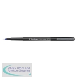 5 Star Office Fibre Tip Pen Medium 0.7mm Tip 0.4mm Line Blue [Pack 12]