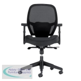 SP-414208 - Trexus Amaze Synchronous Mesh Chair Black 520x520x470-600mm Ref 11186-02Black