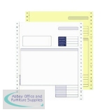 Sage Compatible Invoice 2 Part NCR Paper with Tinted Copies Ref SE02 [Pack 1000]