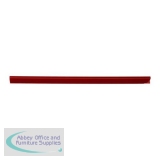 Spine Bars for 60 Sheets A4 Capacity 6mm Red [Pack 50]