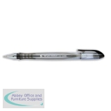 5 Star Office Grip Ball Pen Medium 1.0mm Tip 0.4mm Line Black [Pack 20]