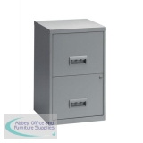 Filing Cabinet Steel 2 Drawer A4 400x400x660mm Ref 95000