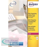 Avery Mini Multipurpose Labels Laser 20 per Sheet 55x12.7mm Clear Ref L7552-25 [500 Labels]