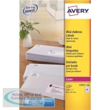 Avery Mini Address Labels Laser 65 per Sheet 38.1x21.2mm White Ref L7651-100 [6500 Labels]