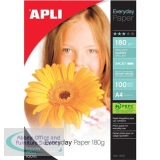 Apli Everyday Paper Glossy 180gsm A4 Ref 11475 [100 Sheets]
